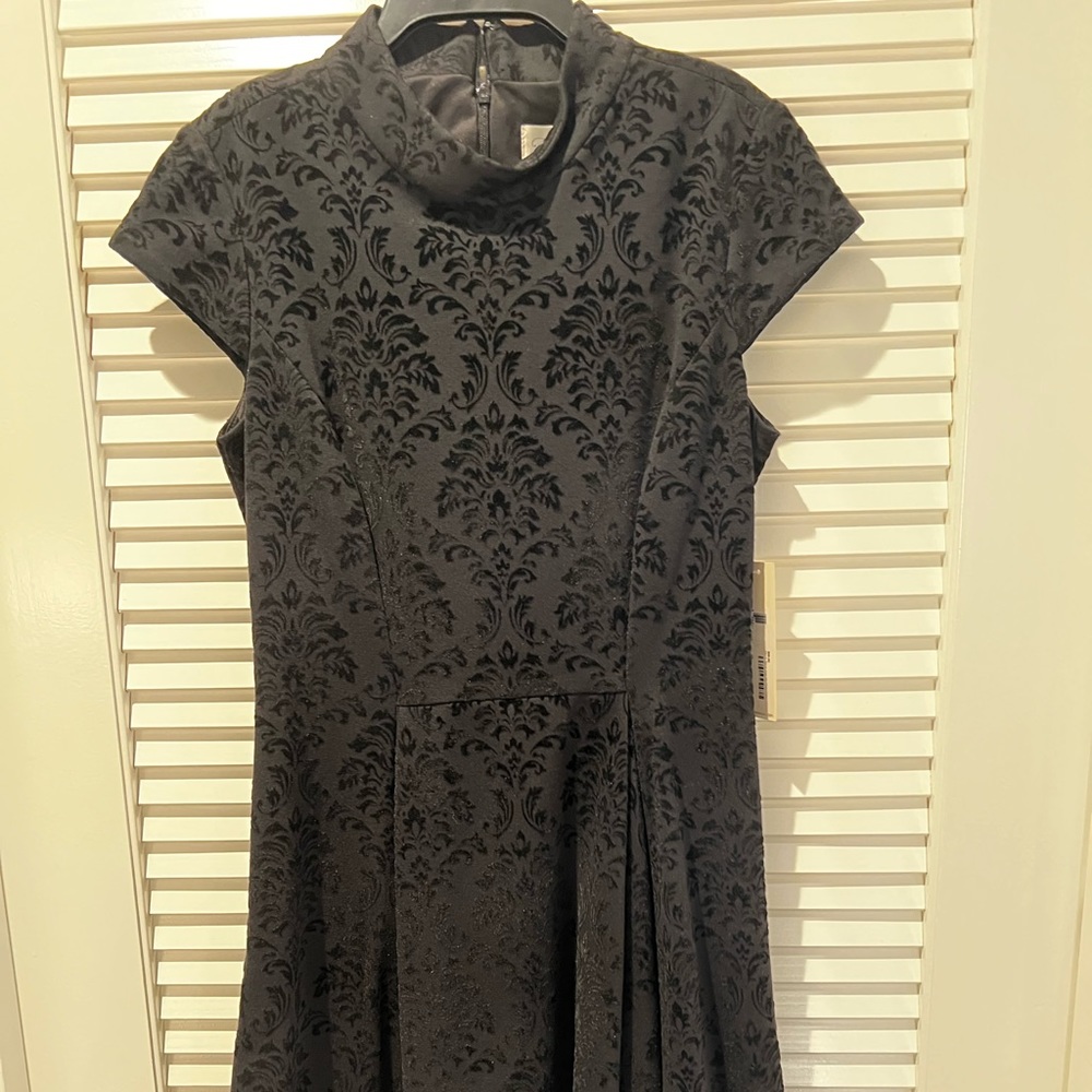 Eliza J mock neck fit and flare